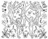 Coloring Pages Disney Fairies Kids Printable sketch template