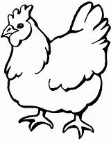 Coloring Pages Chicken Kids Hen Printable Cute Colorear Para Popular Gallina Dibujo Rooster sketch template