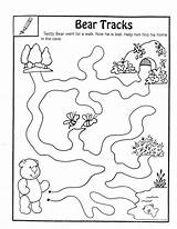 Labirinto Colorir Ursinho Coloringhome Maze Brinquedos Daycare Papel Rupert Laberinto Sapo Desenhos Janice Jogar Jogo Footprint Teddy Urso Láminas sketch template