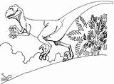 Deinonychus sketch template