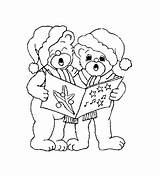 Coloring Singing Pages Christmas Kids Holidays Coloringpages1001 sketch template