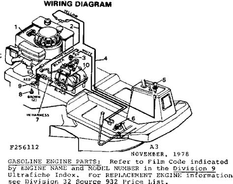 wiring diagram diagram parts list  model  craftsman parts riding mower tractor