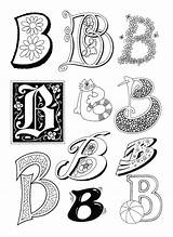 Lettering Letter Fonts Alphabet Creative Coloring Soup Letters Cool Pages Hand Template Graffiti Styles Designs Fancy Style Beautiful Monogram Choose sketch template