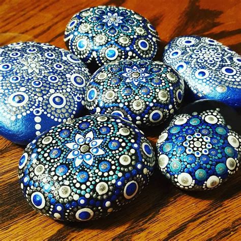 dot art painting rock painting designs mandala painting pebble