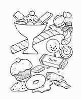Coloring Pages Candy Print sketch template