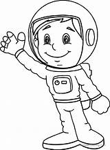 Astronaut Astronauta Astronaute Colorear Wonder Wecoloringpage Ioioio sketch template