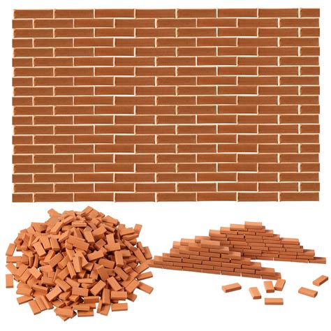 buy  pieces mini bricks tiny bricks  landscaping red miniature bricks model brick wall