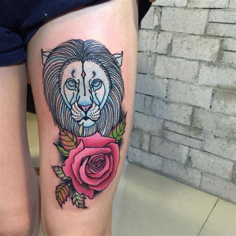 lion with blue eyes tattoo meaning tattoo design