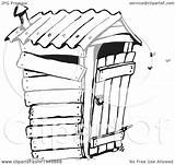 Clipart Privy Outhouse Clipground Designs Stinky sketch template