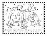 Coloring Halloween Pumpkin Pages Christian sketch template