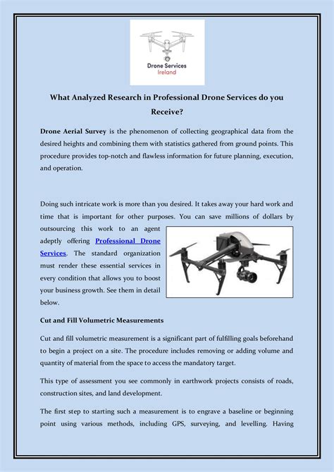analyzed research  professional drone services   receive drone services ireland