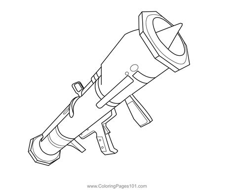 guided missile fortnite coloring page  kids  fortnite