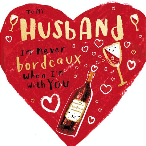 To My Husband Never Bordeaux Valentine S Day Greeting Card Cards
