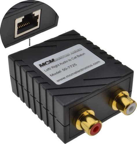 amazoncom kenable audio sender  lan cat ethernet cable phono rca extender   feet