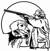 Hunting Coloring Pages Dog Deer Bow Duck Drawing Dogs Man Sheets Trained Color Printable Gun Getcolorings Getdrawings Print Goes Little sketch template