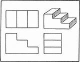 Orthographic Projection Stairs Isometric Oblique Projections Side Etc Exercises Section Usf Axonometric Tutorials Orthogonale sketch template