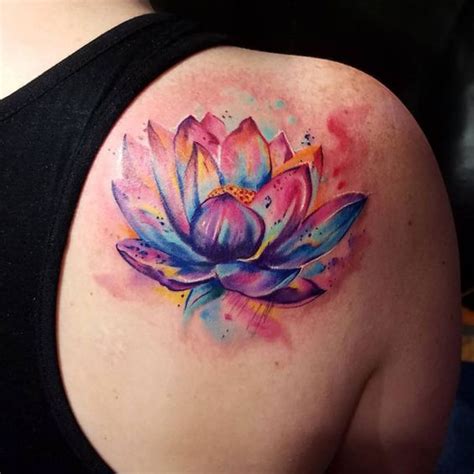 Cute And Small Lotus Flower Tattoos