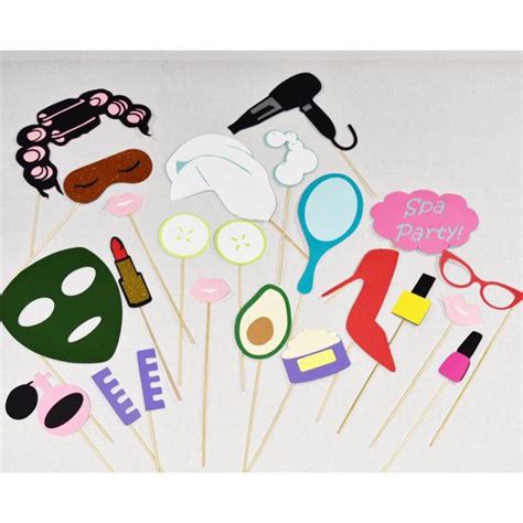 spa party props spa photobooth etsy spa party party props photo