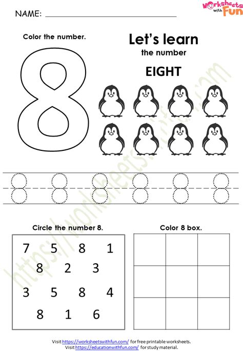 mathematics preschool topic number worksheets