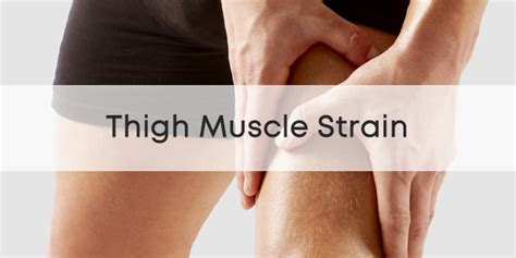 thigh muscle strain injury guide physioroom injury advice