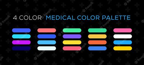 premium vector  color medical color palette medical medicine