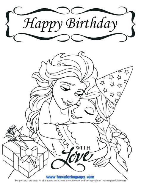 happy birthday card printable coloring pages  getcoloringscom