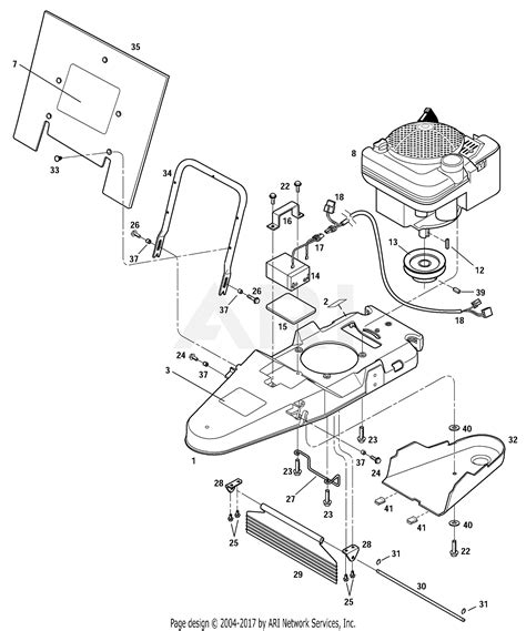 troy bilt  trimmer mower parts diagram  general assembly