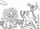 Coloring Lion King Simba Zazu Nala Pages Savana Artistic Potential Discover Help Kids Will sketch template