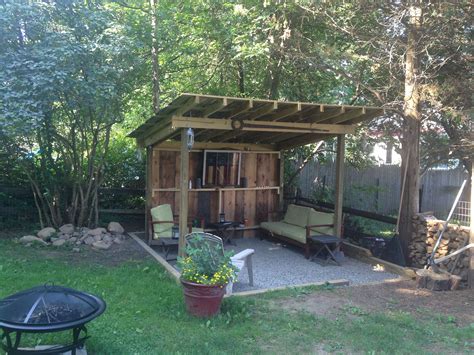 backyard bbq shack completed  supposed  cover