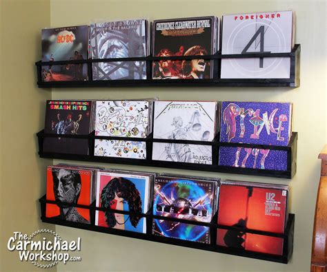 vinyl record wall storage racks  steps  pictures instructables