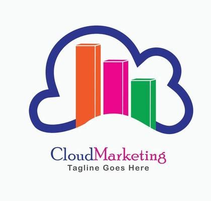 marketing cloud vector art icons  graphics