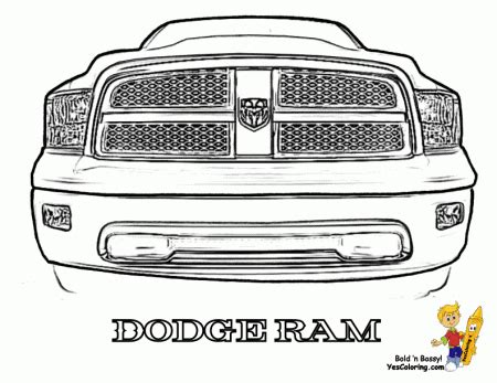 dodge ram  trucks truck car coloring pages  cars