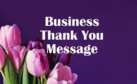 Business Thank You Messages And Wordings Wishesmsg