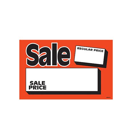 regular price sale price promotional sign acme display