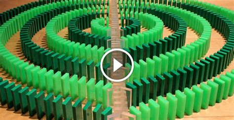 insane domino tricks  mesmerize   day video design domino art falling