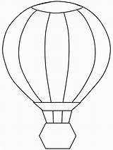 Air Balloon Hot Template Printable Popular Coloring sketch template