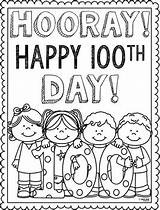 100th Coloring School 100 Days Pages Celebration Crafts Teacherspayteachers Kindergarten Dias Escuela Teachers Activities First Grade Colouring Hundred Para Cute sketch template