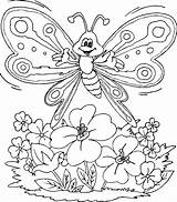Coloring Pages Girls Flowers Flower Printable Kids Sheets Colouring Easy Butterfly Discussions sketch template