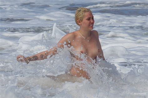 naked miley cyrus in paparazzi