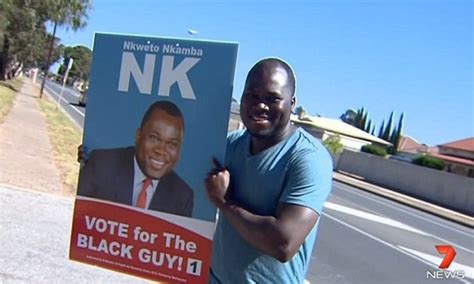 port adelaide enfield council candidate nkweto nkamba sparks controversy with racist poster