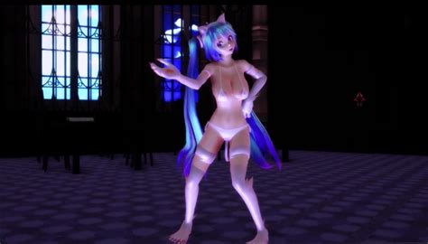 hatsune miku felicia cosplay ero mmd quite feral sankaku complex