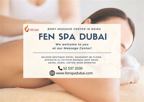 fen spa dubai massage center spa services spa