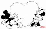 Coloring Valentine Mickey Minnie Disney Pages Printable Valentines Mouse Heart Book Gif Disneyclips Popular Seek Hide sketch template