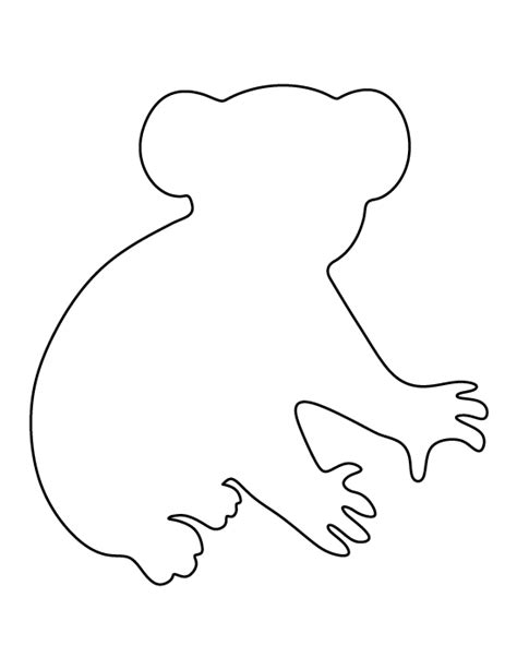 printable koala bear template