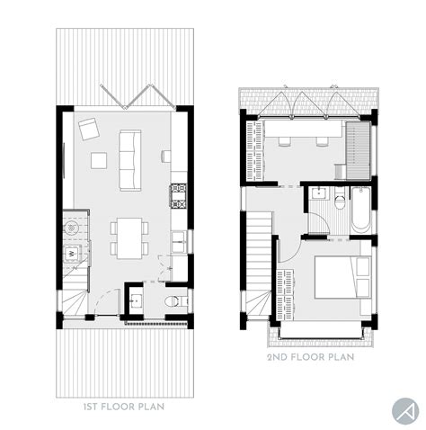 stylish tiny house plan   sq ft modern house plans