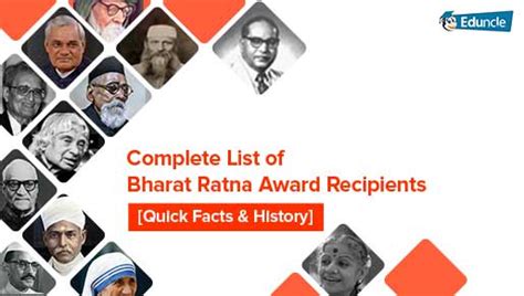 complete list of bharat ratna award recipients [quick facts and history]