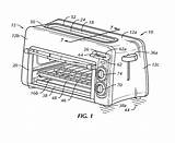 Toaster Oven Patents Drawing sketch template