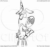 Dunce Pig Wearing Hat Toonaday Royalty Outline Illustration Cartoon Rf Clip 2021 sketch template