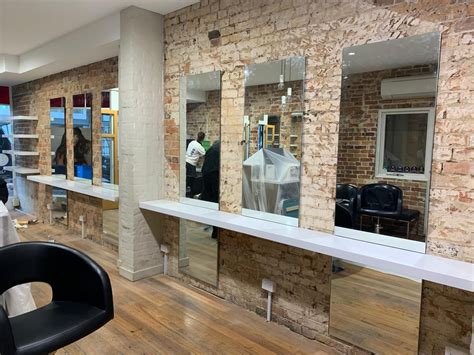 stylish custom mirror installed  awesome hair salon place  sydney