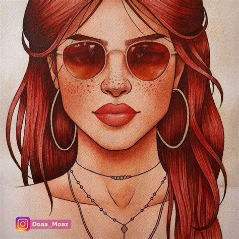 Pin By Lao Y On Art 艺术 Pop Art Girl Girl With Sunglasses Portrait Art